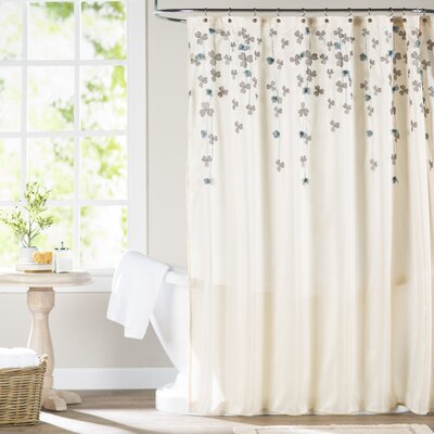 Transitional Nautical Shower Curtains For Your Signature Style Joss   Ravenna Floral Single Shower Curtain 